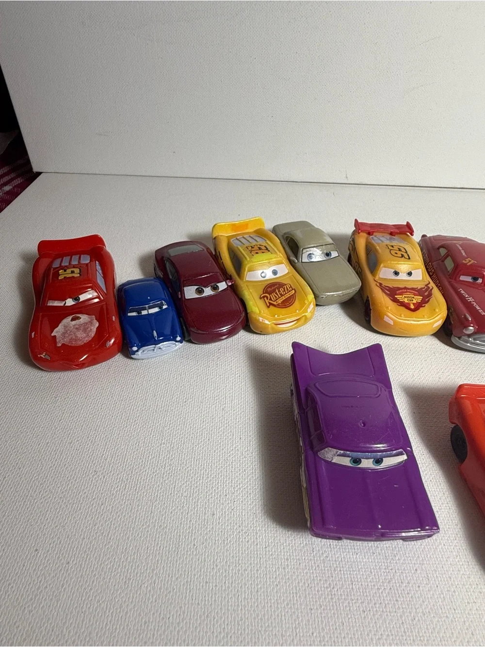 Assorted Vintage Cars Toy Lot - Lightning McQueen and Others